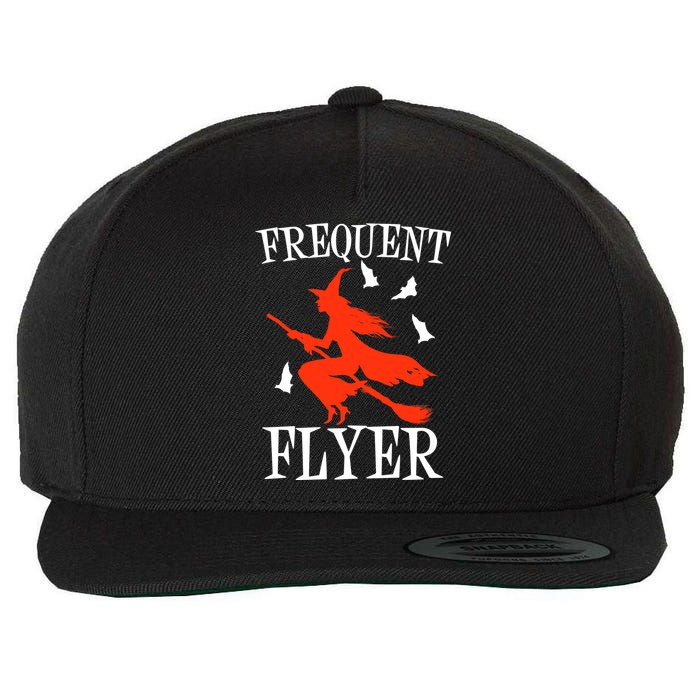 Frequent Flyer Witch Wool Snapback Cap