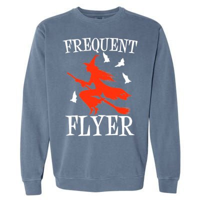 Frequent Flyer Witch Garment-Dyed Sweatshirt