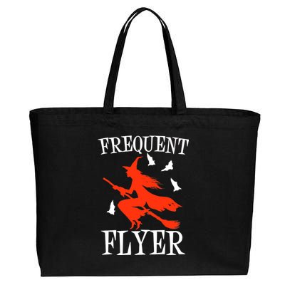 Frequent Flyer Witch Cotton Canvas Jumbo Tote