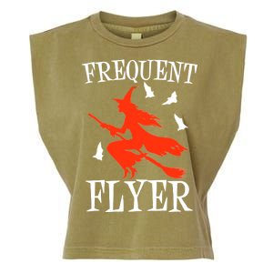 Frequent Flyer Witch Garment-Dyed Women's Muscle Tee