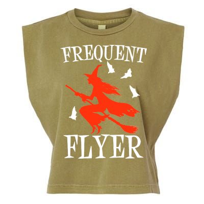 Frequent Flyer Witch Garment-Dyed Women's Muscle Tee