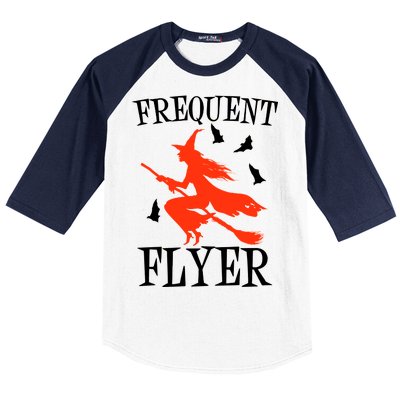 Frequent Flyer Witch Baseball Sleeve Shirt