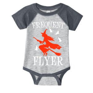 Frequent Flyer Witch Infant Baby Jersey Bodysuit