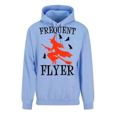 Frequent Flyer Witch Unisex Surf Hoodie