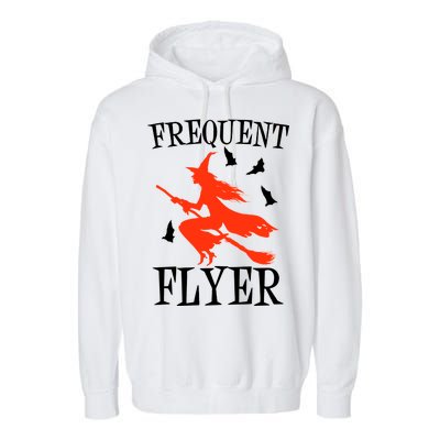 Frequent Flyer Witch Garment-Dyed Fleece Hoodie