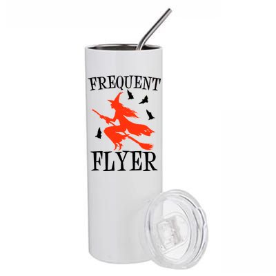 Frequent Flyer Witch Stainless Steel Tumbler