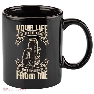 Fresh Haircut 11oz C Handle Ceramic Mug