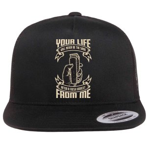 Fresh Haircut Flat Bill Trucker Hat