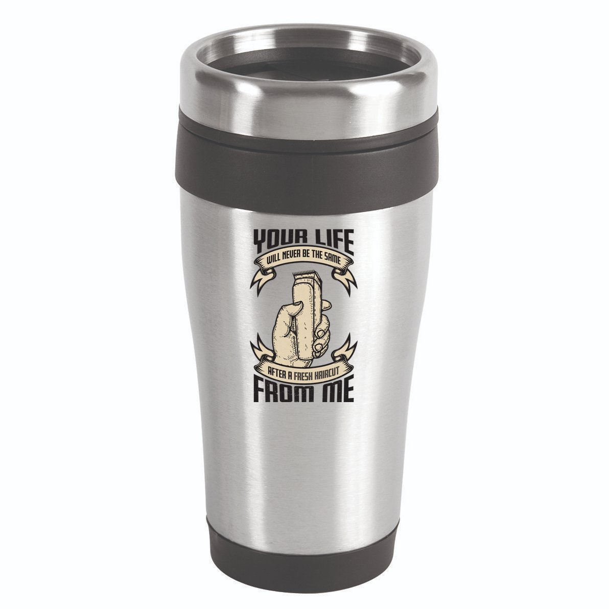 Fresh Haircut 16oz Travel Tumbler