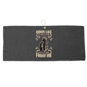 Fresh Haircut Large Microfiber Waffle Golf Towel