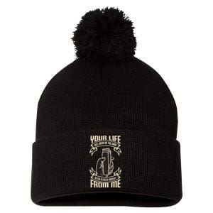 Fresh Haircut Pom Pom 12in Knit Beanie