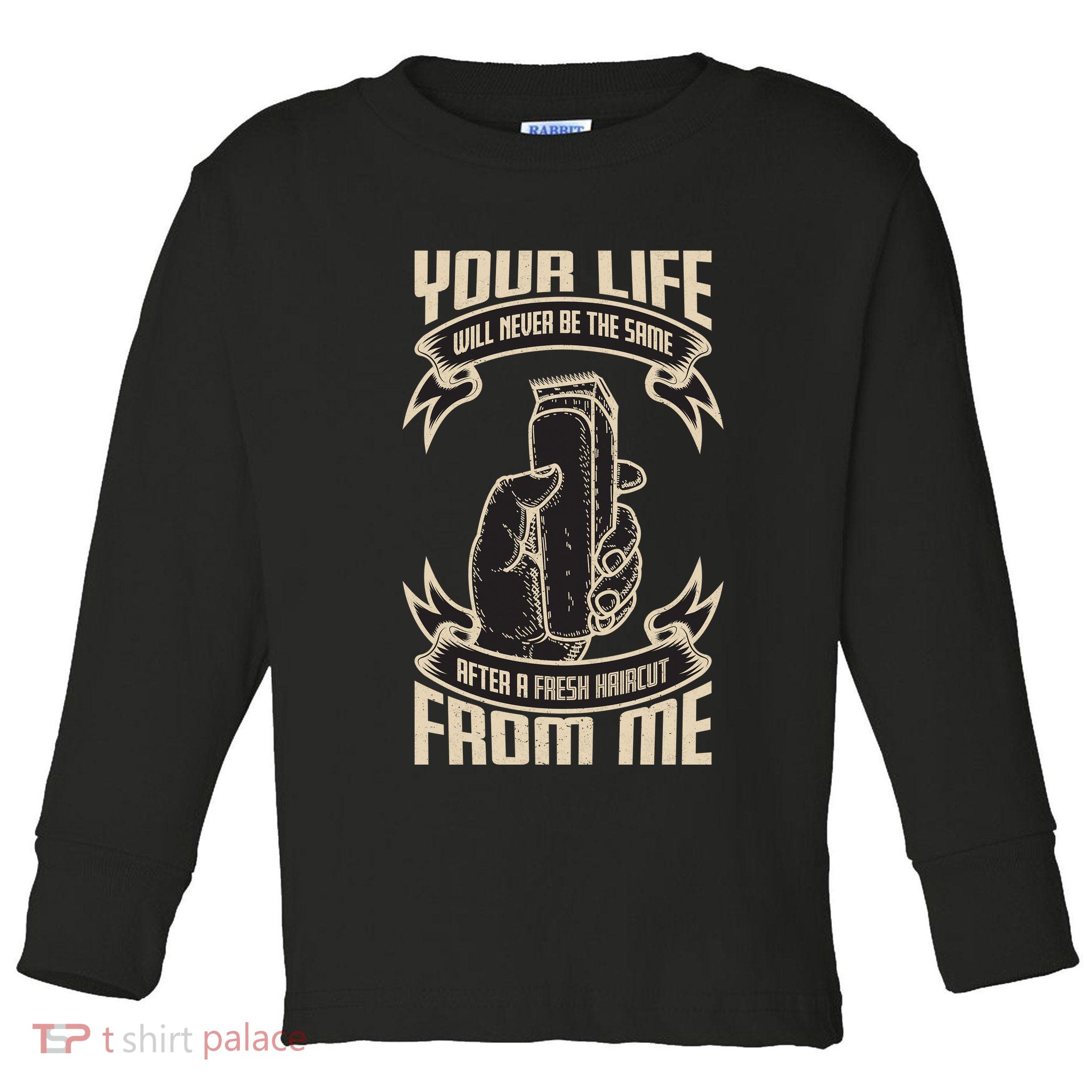Fresh Haircut Toddler Long Sleeve Shirt
