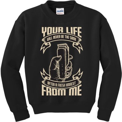 Fresh Haircut Kids Sweatshirt