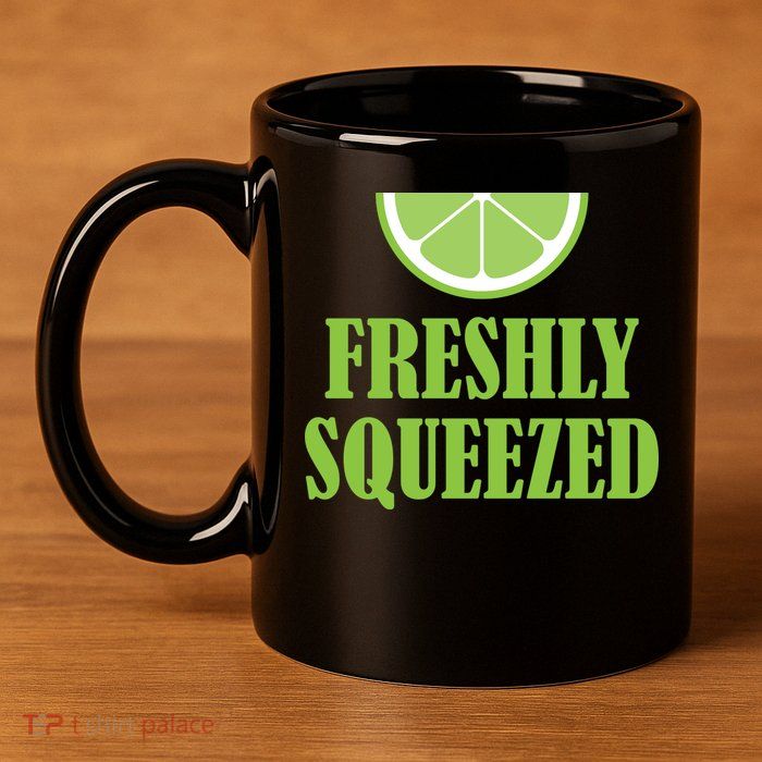 Freshly Squeezed 11oz C Handle Ceramic Mug