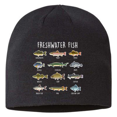 Freshwater Fish - 100 Different Types Sustainable Beanie