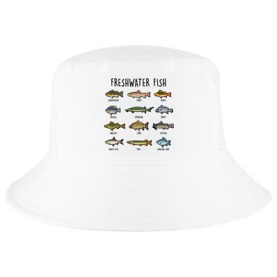 Freshwater Fish - 100 Different Types Cool Comfort Performance Bucket Hat