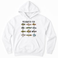 Freshwater Fish - 100 Different Types Hoodie