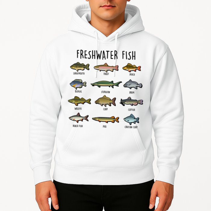 Freshwater Fish - 100 Different Types Hoodie