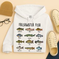 Freshwater Fish - 100 Different Types Hoodie