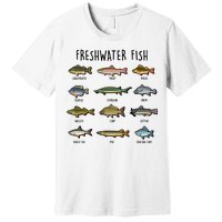 Freshwater Fish - 100 Different Types Premium T-Shirt