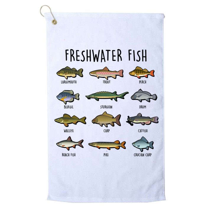 Freshwater Fish - 100 Different Types Golf Towel