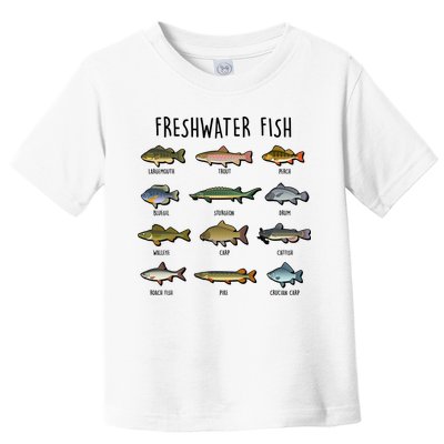 Freshwater Fish - 100 Different Types Toddler T-Shirt