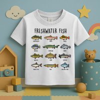 Freshwater Fish - 100 Different Types Toddler T-Shirt