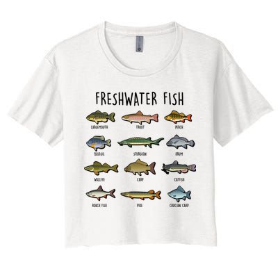 Freshwater Fish - 100 Different Types Crop Top