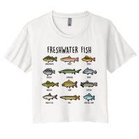 Freshwater Fish - 100 Different Types Crop Top