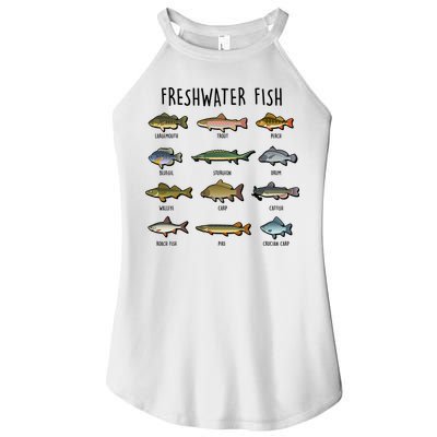 Freshwater Fish - 100 Different Types Women's Perfect Tri Rocker Tank