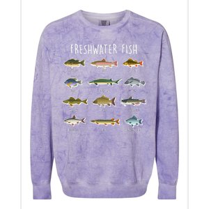 Freshwater Fish Colorblast Crewneck Sweatshirt