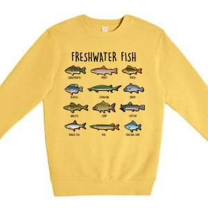 Freshwater Fish Premium Crewneck Sweatshirt