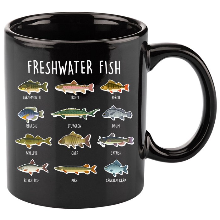 Freshwater Fish 11oz C Handle Ceramic Mug