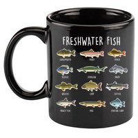 Freshwater Fish 11oz C Handle Ceramic Mug