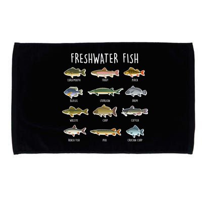 Freshwater Fish Microfiber Hand Towel