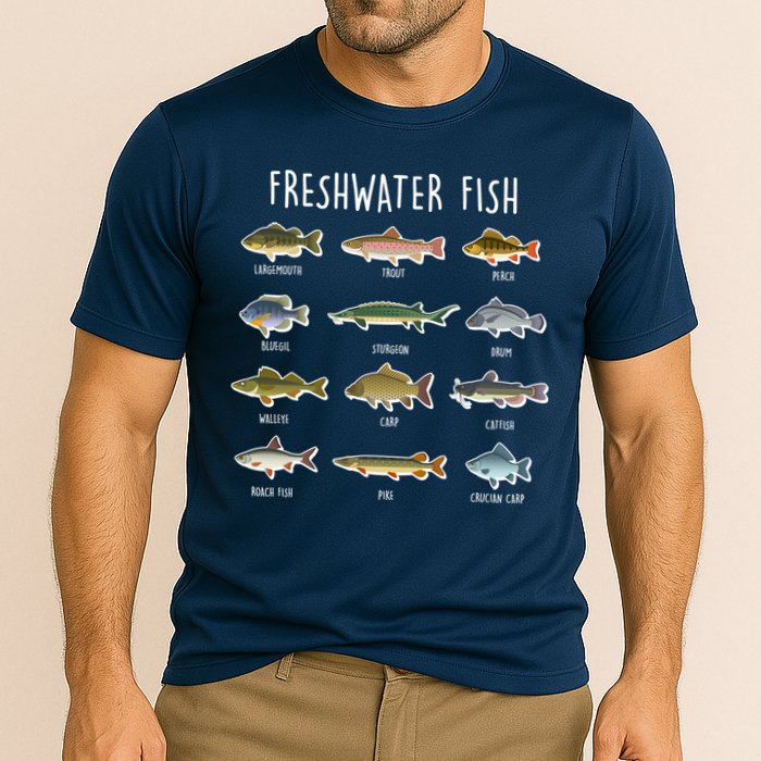 Freshwater Fish Cooling Performance Crew T-Shirt