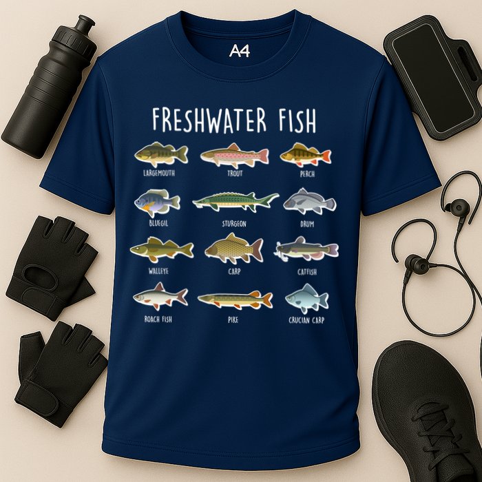 Freshwater Fish Cooling Performance Crew T-Shirt