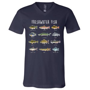 Freshwater Fish V-Neck T-Shirt