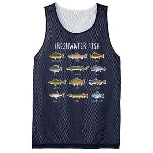 Freshwater Fish Mesh Reversible Basketball Jersey Tank