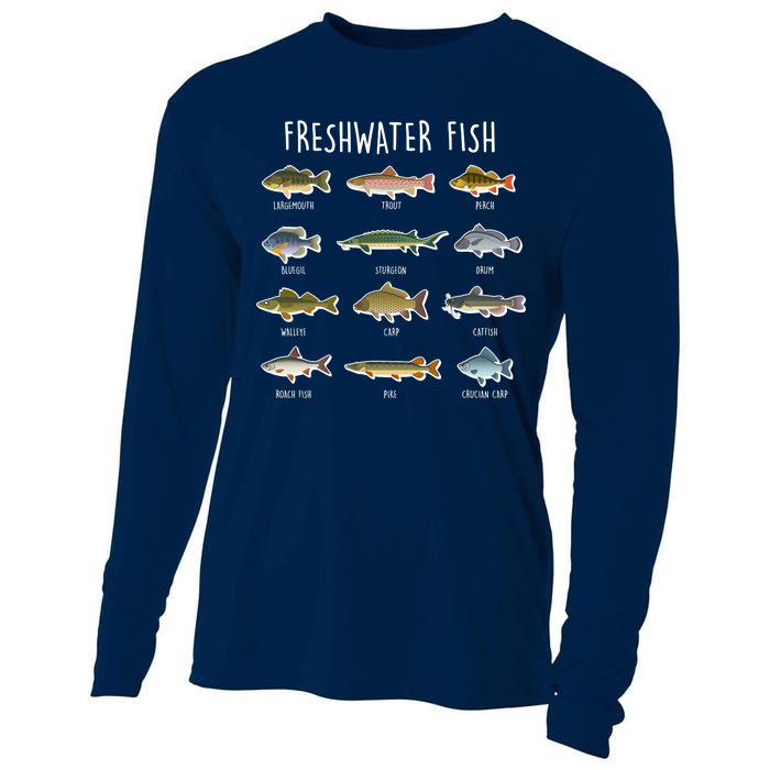 Freshwater Fish Cooling Performance Long Sleeve Crew