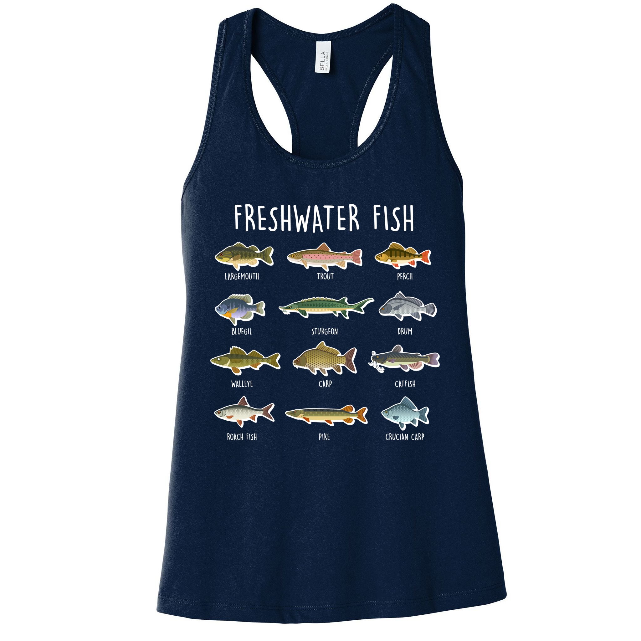 Freshwater Fish Womens Tank Top