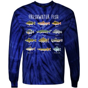 Freshwater Fish Tie-Dye Long Sleeve Shirt