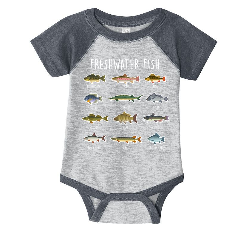 Freshwater Fish Infant Baby Jersey Bodysuit