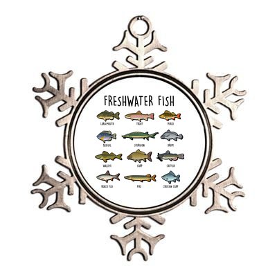 Freshwater Fish Metallic Star Ornament