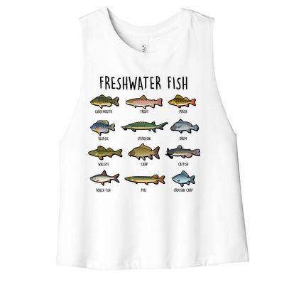 Freshwater Fish Women's Racerback Cropped Tank