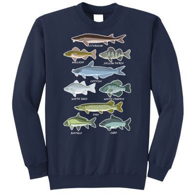 Freshwater Fish Types Fishing Sweatshirt