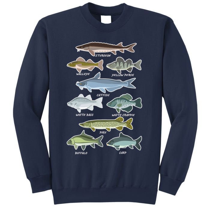Freshwater Fish Types Fishing Sweatshirt