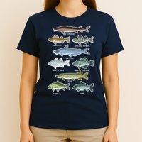 Freshwater Fish Types Fishing T-Shirt