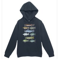 Freshwater Fish Types Fishing Urban Pullover Hoodie