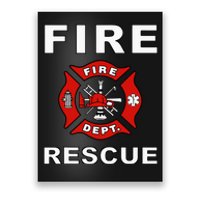 FIRE RESCUE FIRE FIGHTER FIREMAN Poster